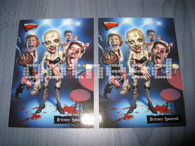 2007 Topps Hollywood Zombies B1 & B2 Bonus Card Britney