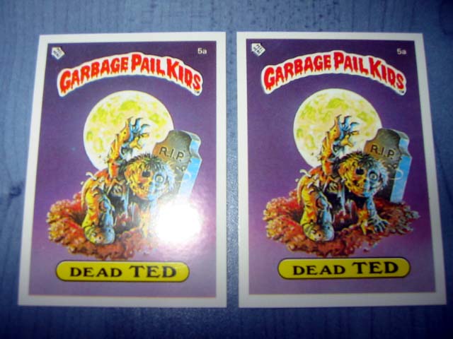 1985 UK Garbage Pail Kids 1st Series .5a VARIATION Cards