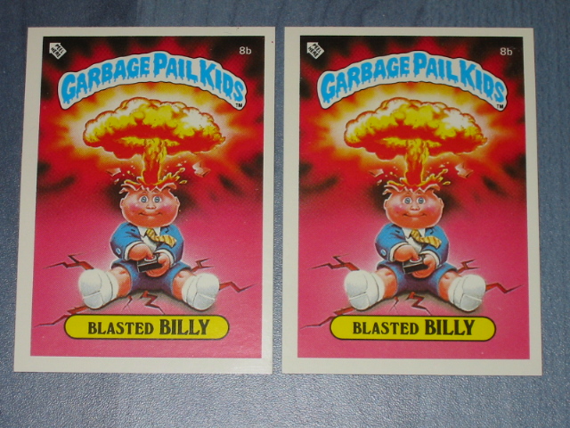 1985 UK Garbage Pail Kids 1st Series .8b VARIATION Cards