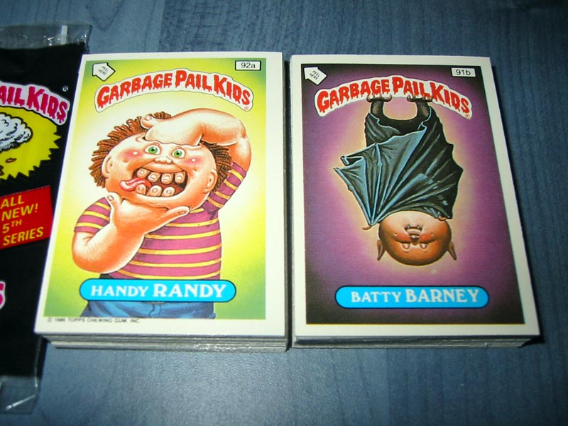 1987 UK Garbage Pail Kids 5th Series COMPLETE Set MINT