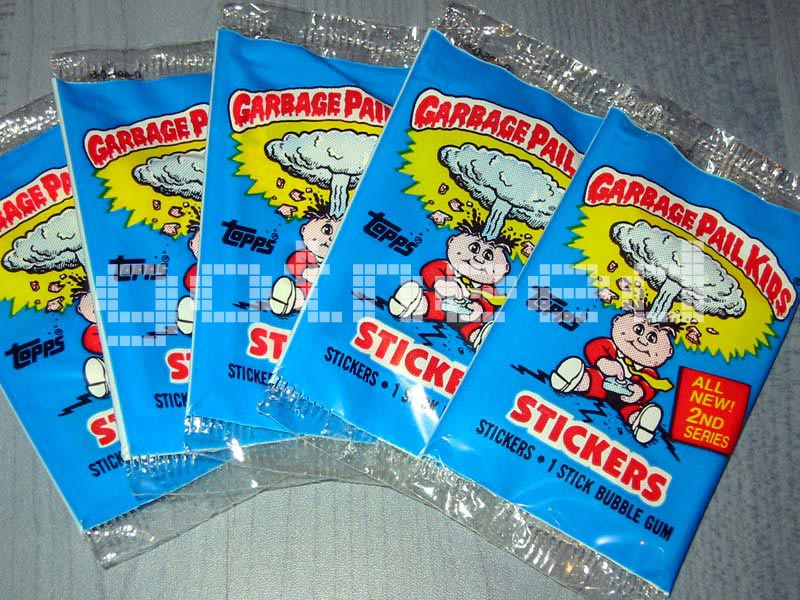 1986 UK Garbage Pail Kids 2nd Series, 5x UNOPENED PACKS