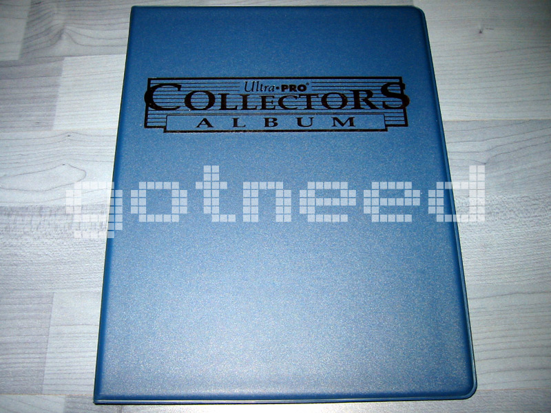 Ultra PRO : NEW Blue 9 Pocket Portfolio holds 90 cards